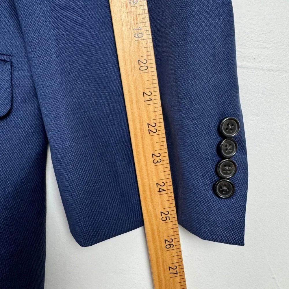 Lauren Ralph Lauren Mens 52R Blue 100% Wool Natural Stretch Blazer Sport Coat